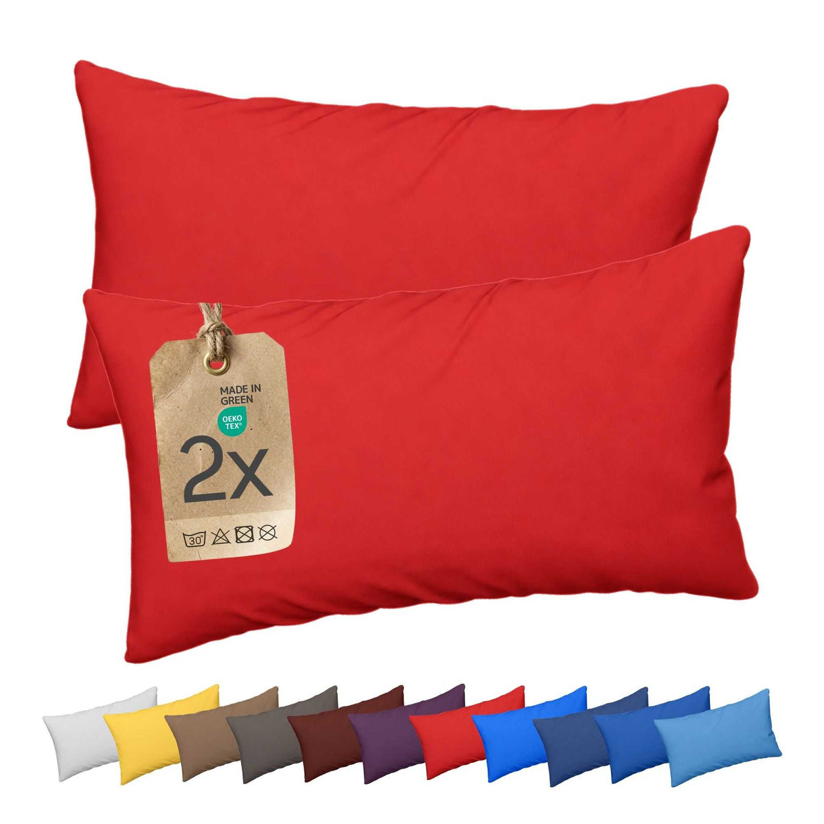 etérea Comfort Jersey Kissenbezug Doppelpack