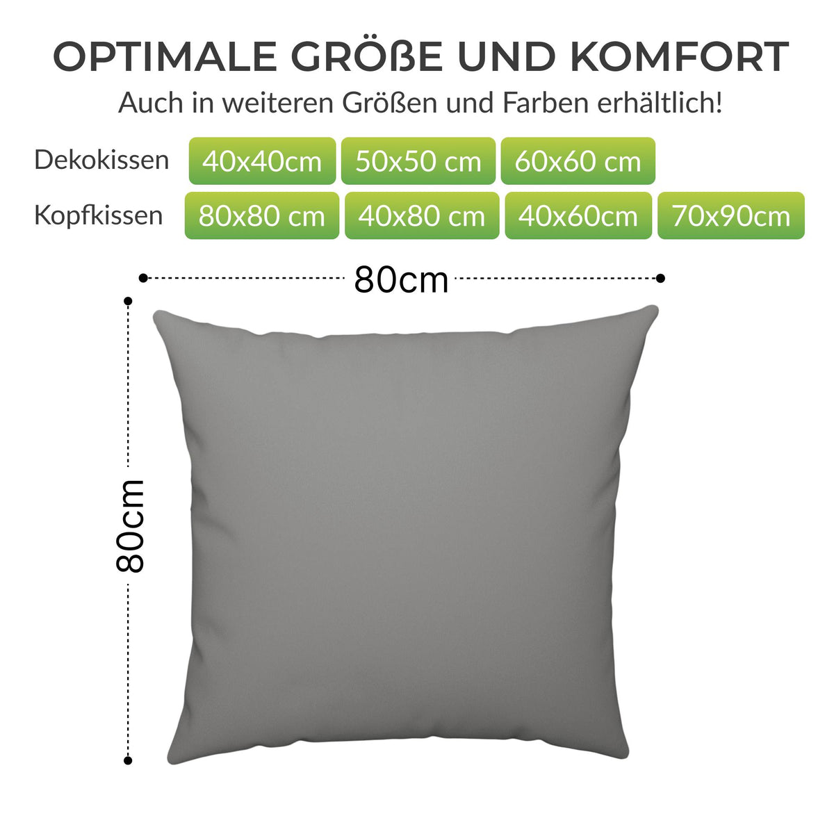 etérea Premium Jersey Kissenbezug – weich, langlebig & bügelfrei