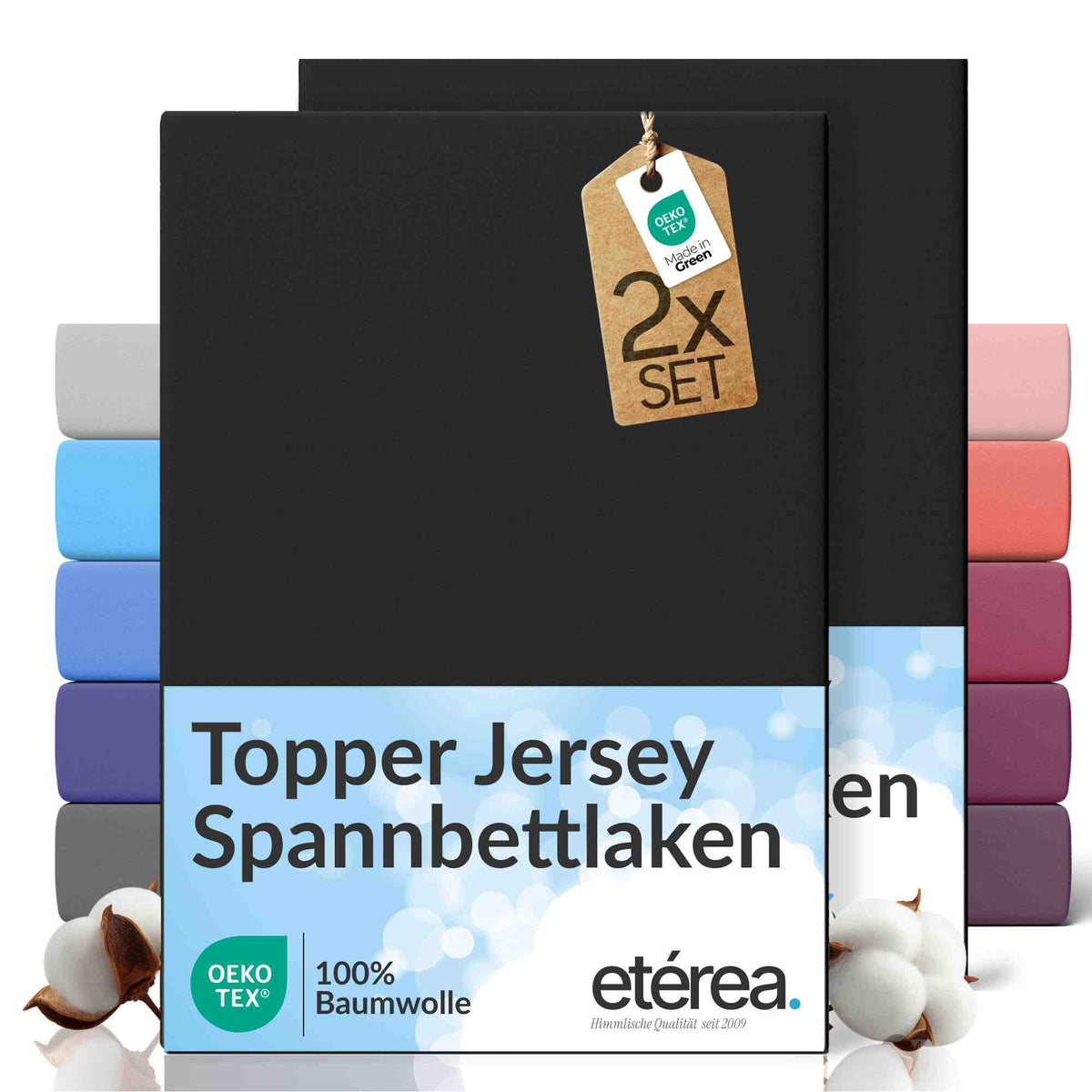 etérea 2er Set Comfort Jersey #farbe_schwarz