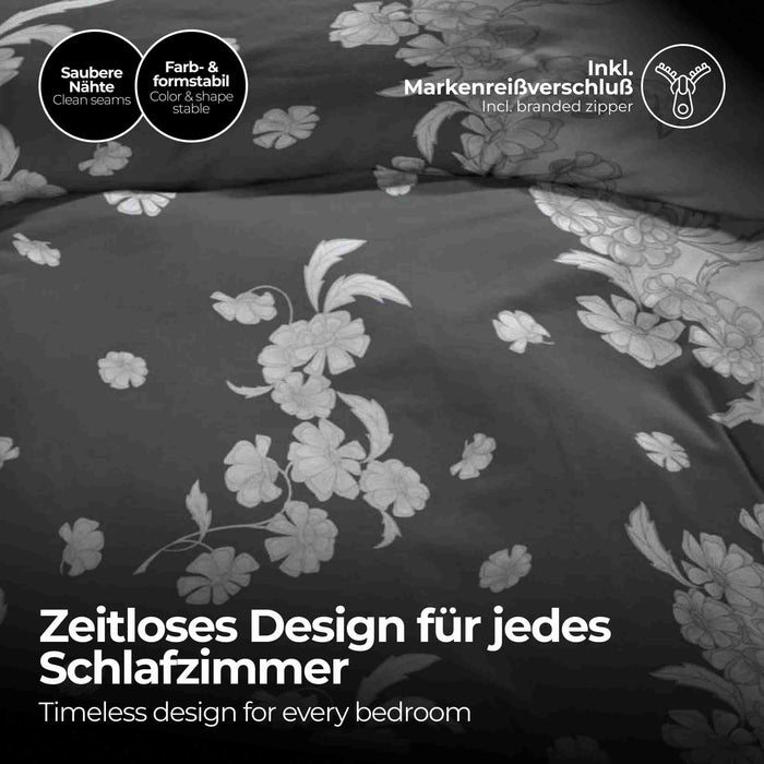 etérea Microfaser Bettwäsche Kimi Anthrazit #farbe_anthrazit