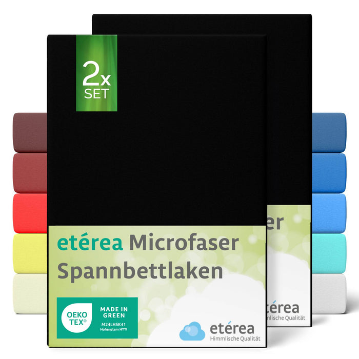 etérea 2er Set Microfaser #farbe_schwarz