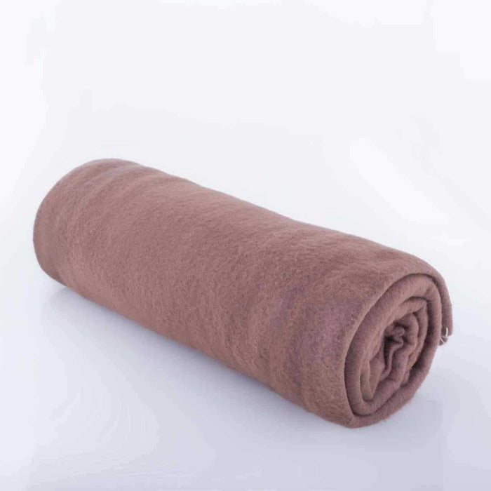 Fleece Kuscheldecke Plaid mit #farbe_braun