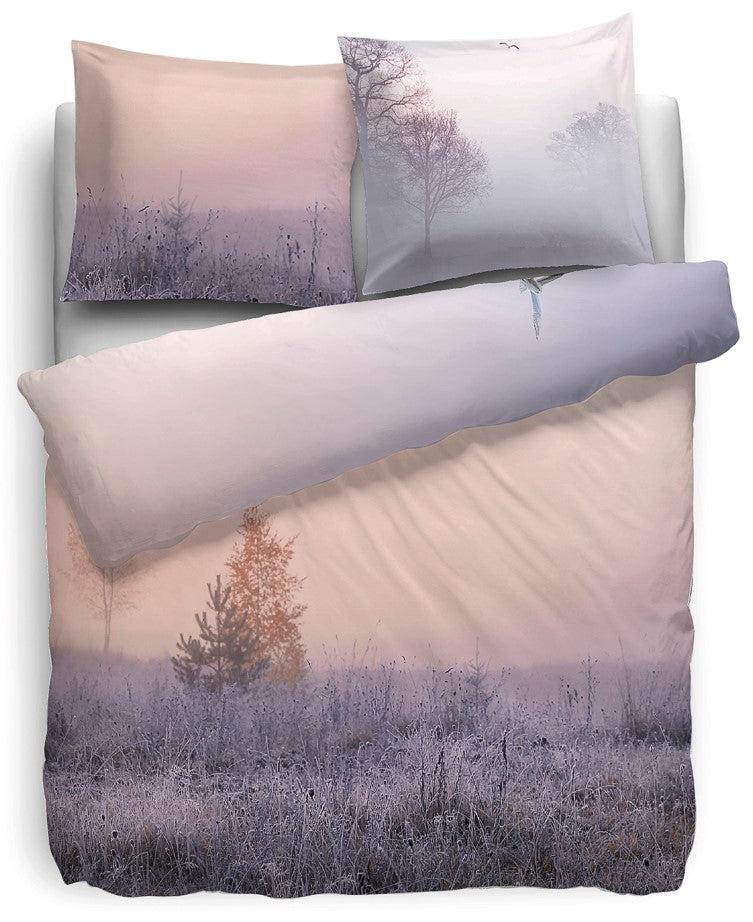 HnL Satin Bettwäsche Merris Nature Rose 135x200 cm + 80x80 cm