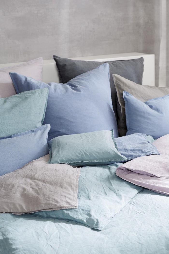 Hahn Baumwolle Stone Washed Bettwäsche #farbe_