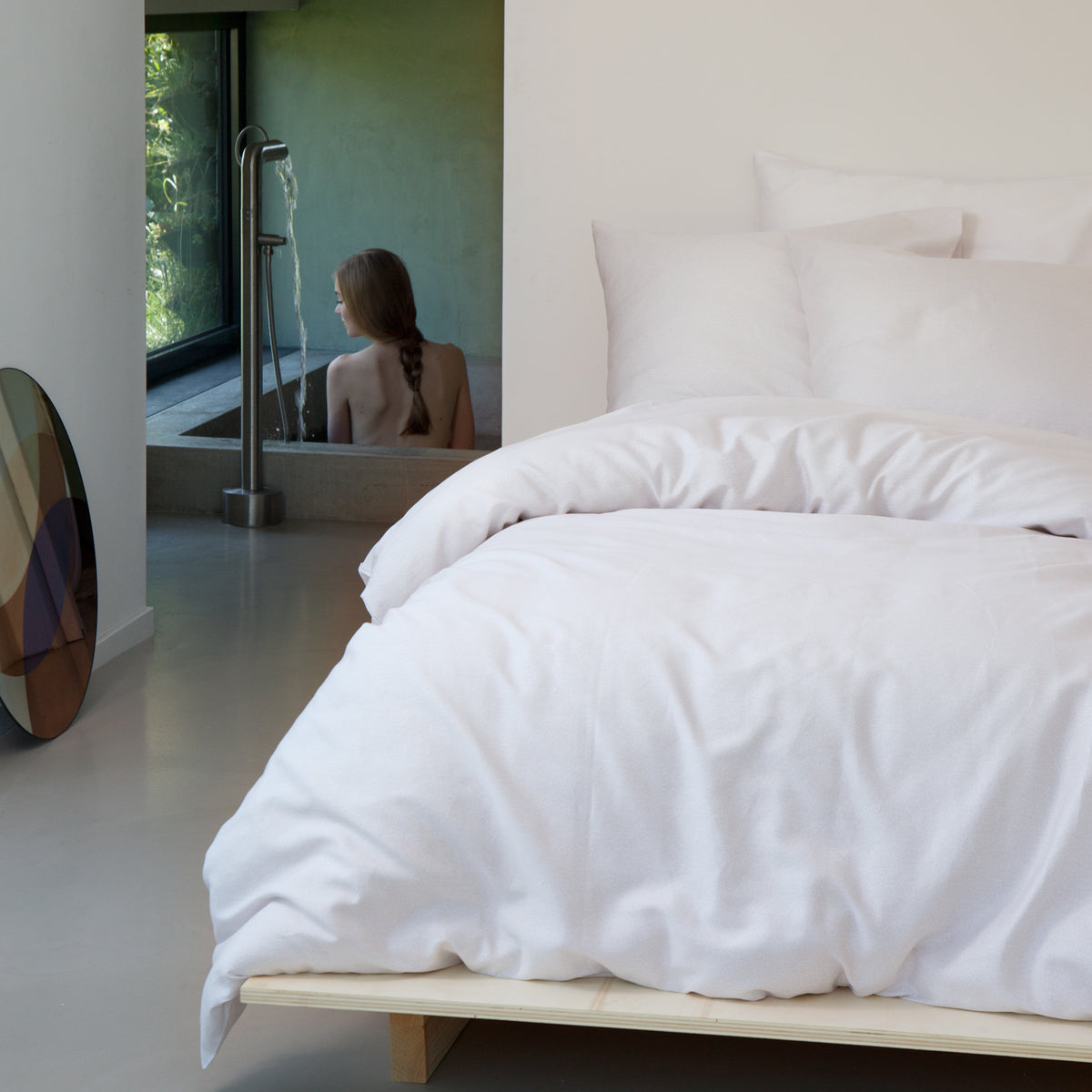 damai Bio Satin Bettwäsche #farbe_weiss