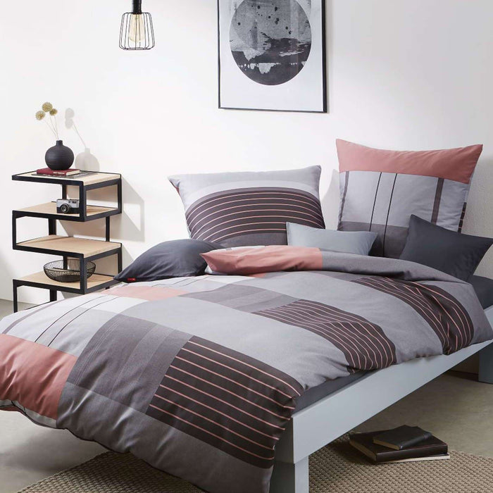 Kaeppel Mako Satin Bettwäsche Straight 135x200 cm + 80x80 cm