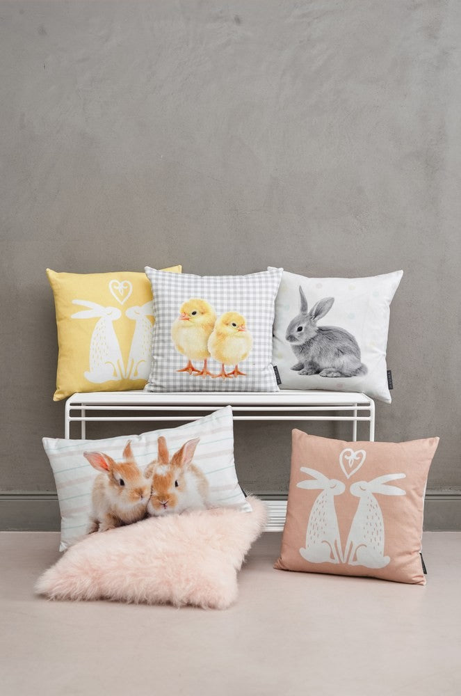 Magma Baumwolle Kissenhülle Osterhasen Grün #farbe_gruen