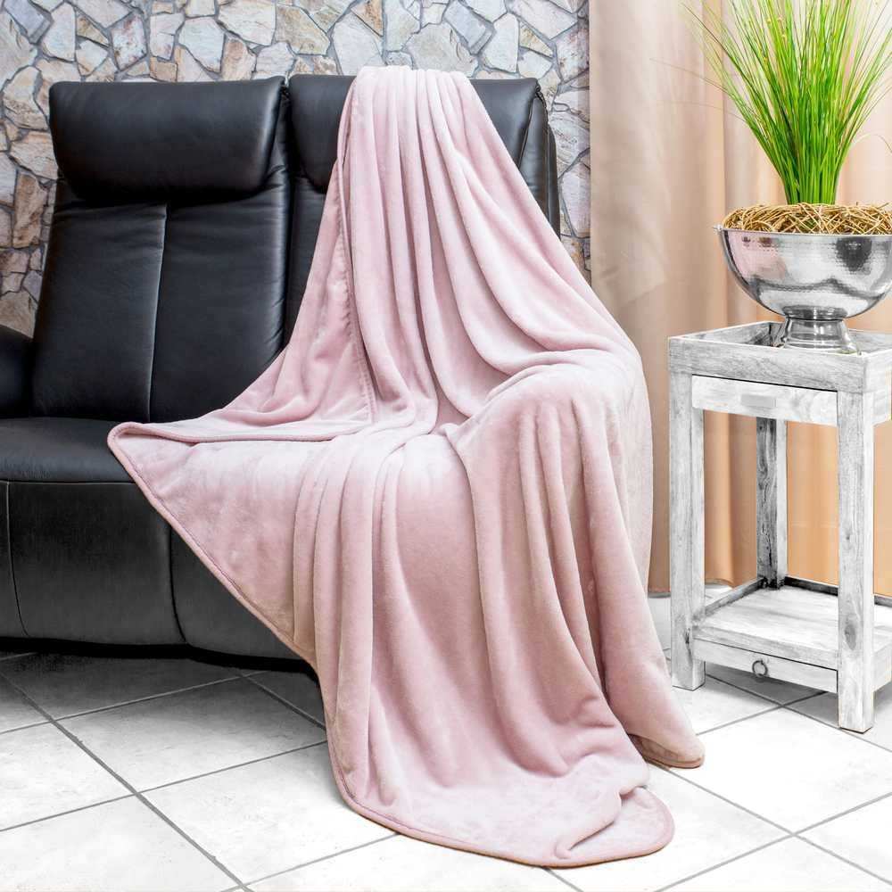 Rally Fashion Kuscheldecke Uni #farbe_rosa