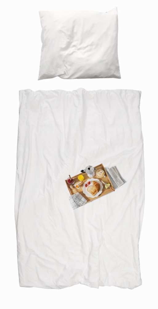 Snurk Baumwolle Bettwäsche Frühstück 155x220 + 80x80 cm