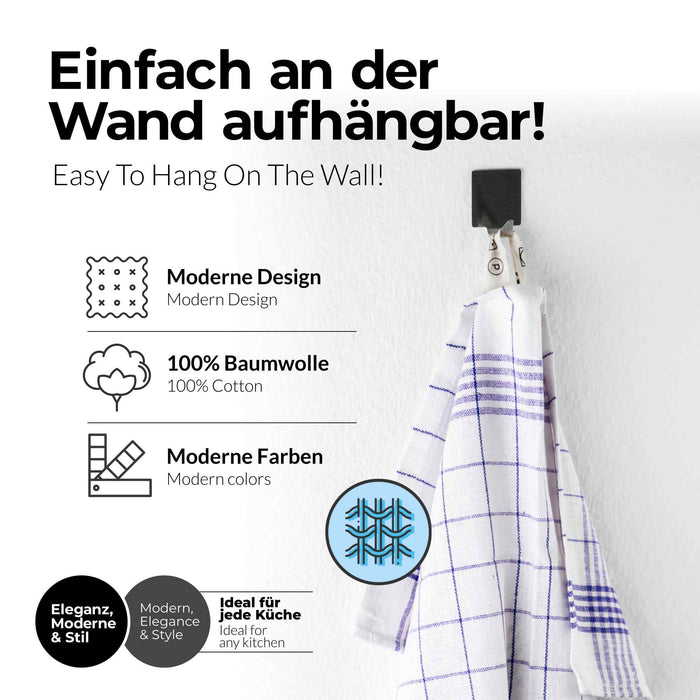 Sterzbachs 10er Set Basic Geschirrtücher #farbe_blau